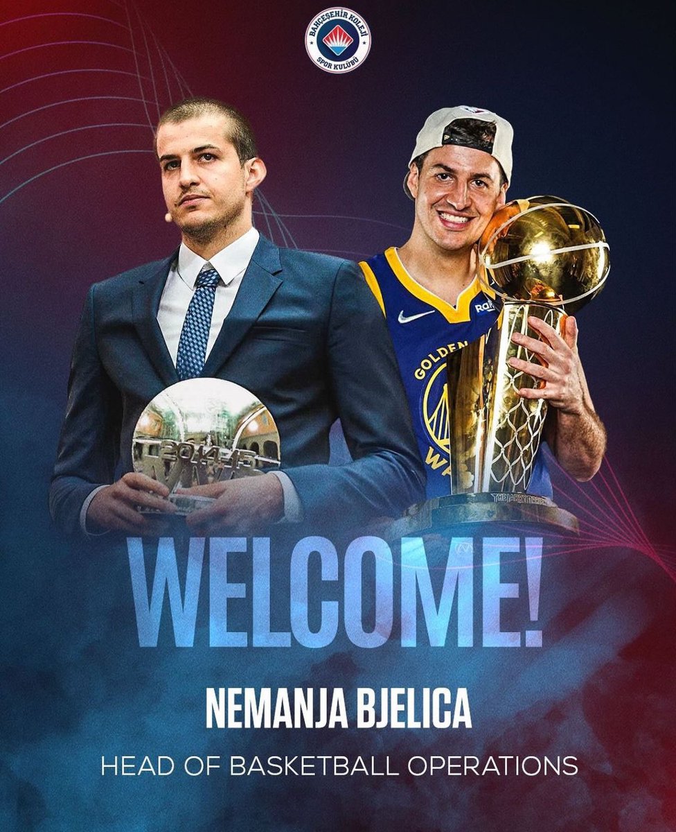 🚨Bahçeşehir Koleji, Nemanja Bjelica'nın 2024-2025 sezonunda sportif direktör olarak takıma katılacağını açıkladı!