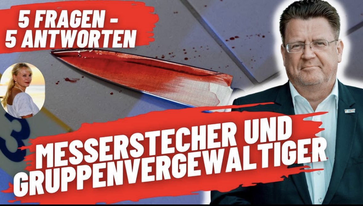 #Mörder, #Totschläger, #Messerstecher & #Gruppenvergewaltiger: Die #PKS malt ein grausames Bild...😥
🎥👉youtu.be/XXKqQT8zT18?fe…
#5Fragen5Antworten
#FünfFragenFünfAntworten
#5f5a
#FürdieBürger✌️
#AfD🇩🇪
#wirhabendasDirektmandat👍
#WK194 #Berlin #Bundestag #Brandner