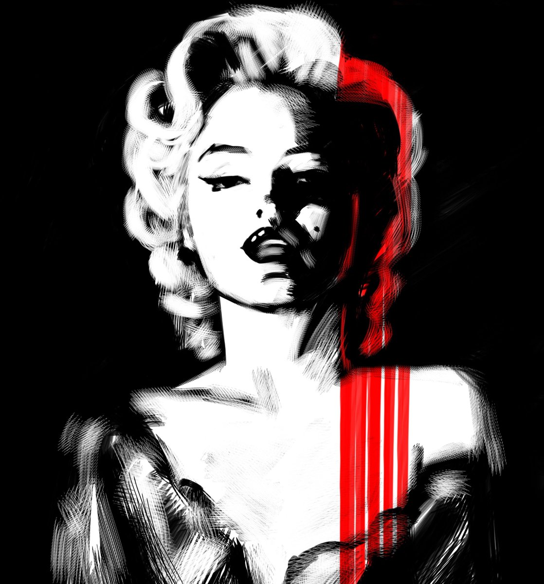 Uniqiana's tweet image. 🔥SOLD🔥

Thanks to dear @OMsweet0M for minting one edition of "Marilyn"! ❤️🤍🖤🙏🏻😊

Go grab yours!
#objkt4objkt 
1 $XTZ - 1 day 🔥