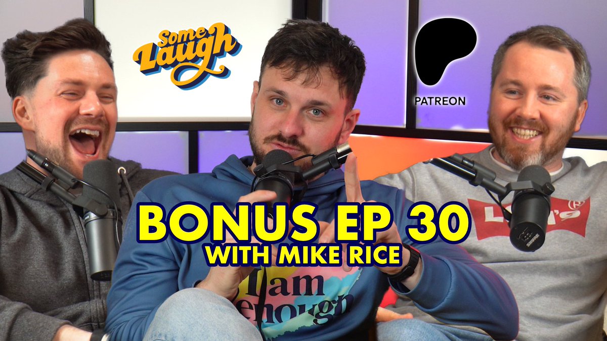 📣 Some More Laugh Episode 30 Out Now 🎙️@MarcJennings90 & @stephenbucomedy are joined by guest @mikericecomedy 🔗 patreon.com/somelaugh