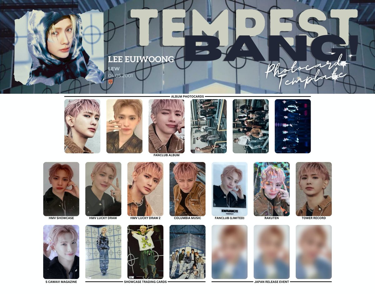 TEMPEST トレカ ファラン withmuu ヨントン セット 特典 tempest 公式 