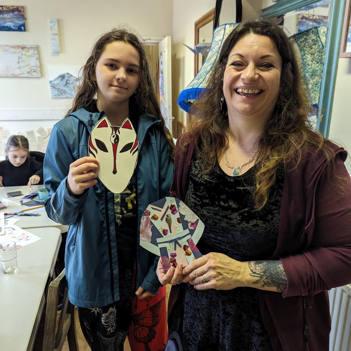 Had a great time this morning at Indigo craft class for all ages! 🇯🇵 #funlearning #unplugged