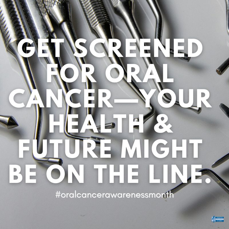 Early diagnosis can make all the difference. So be proactive.

#OralCancer #OralCancerAwarenessMonth #DentalHealth