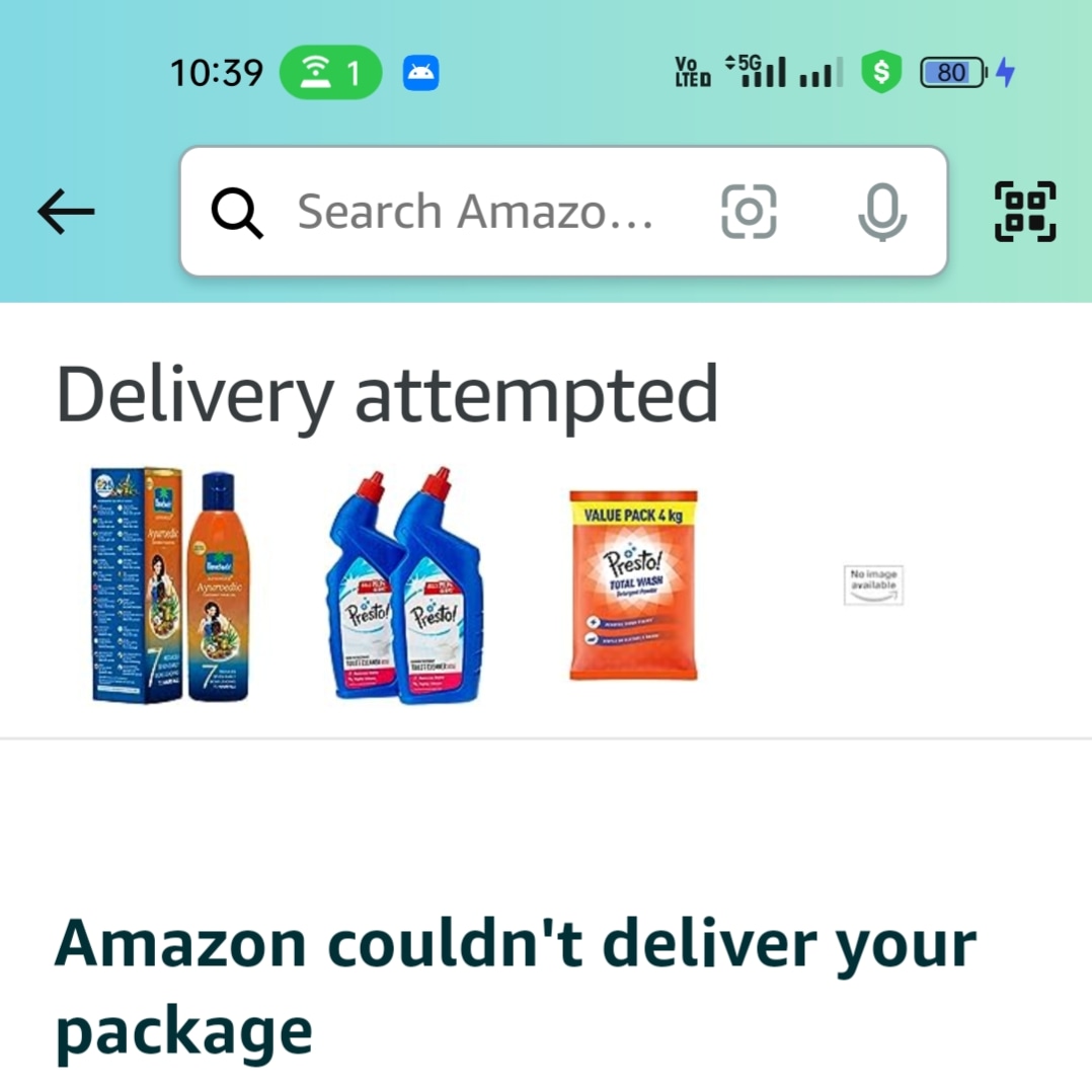 Sorry my english is not so fluent.  I stopped buying from Amazon.  I bought household detergent from Amazon about three or four days ago, but when I checked the track, I realized that the product I ordered has reached my delivery point, Ernakulam.