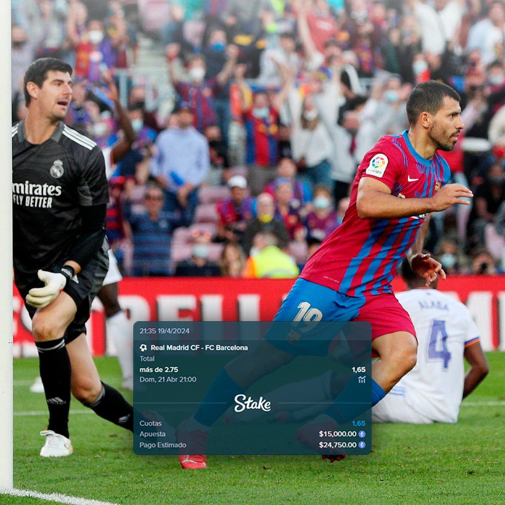 Un clásico, si es con varios goles, mucho mejor 😎 @Stake