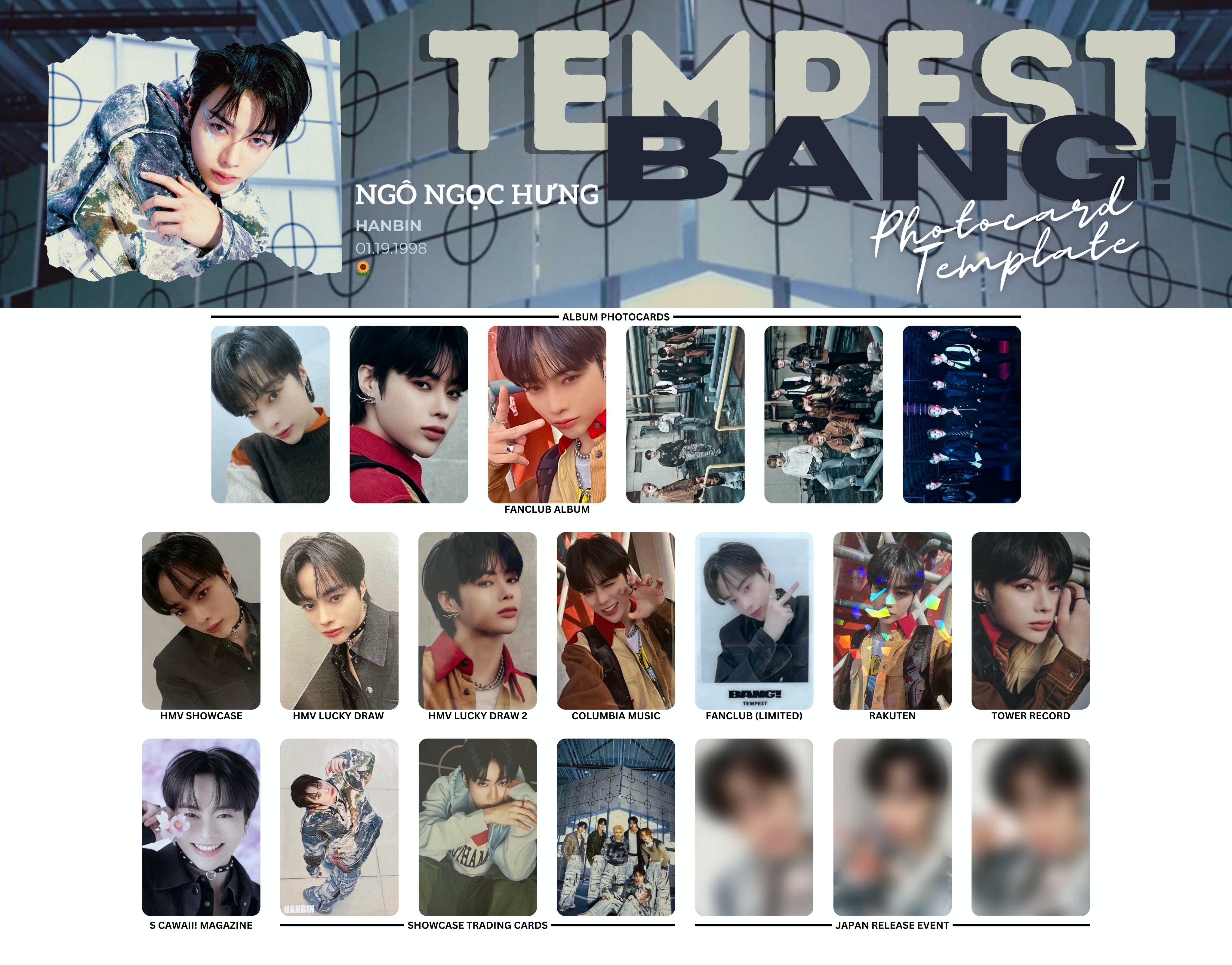 TEMPEST テンペスト 템페스트 ヨントン トレカ 6⃣ Amazon.co.jp: TEMPEST Voyage 対面サイン会 特典トレカ セット