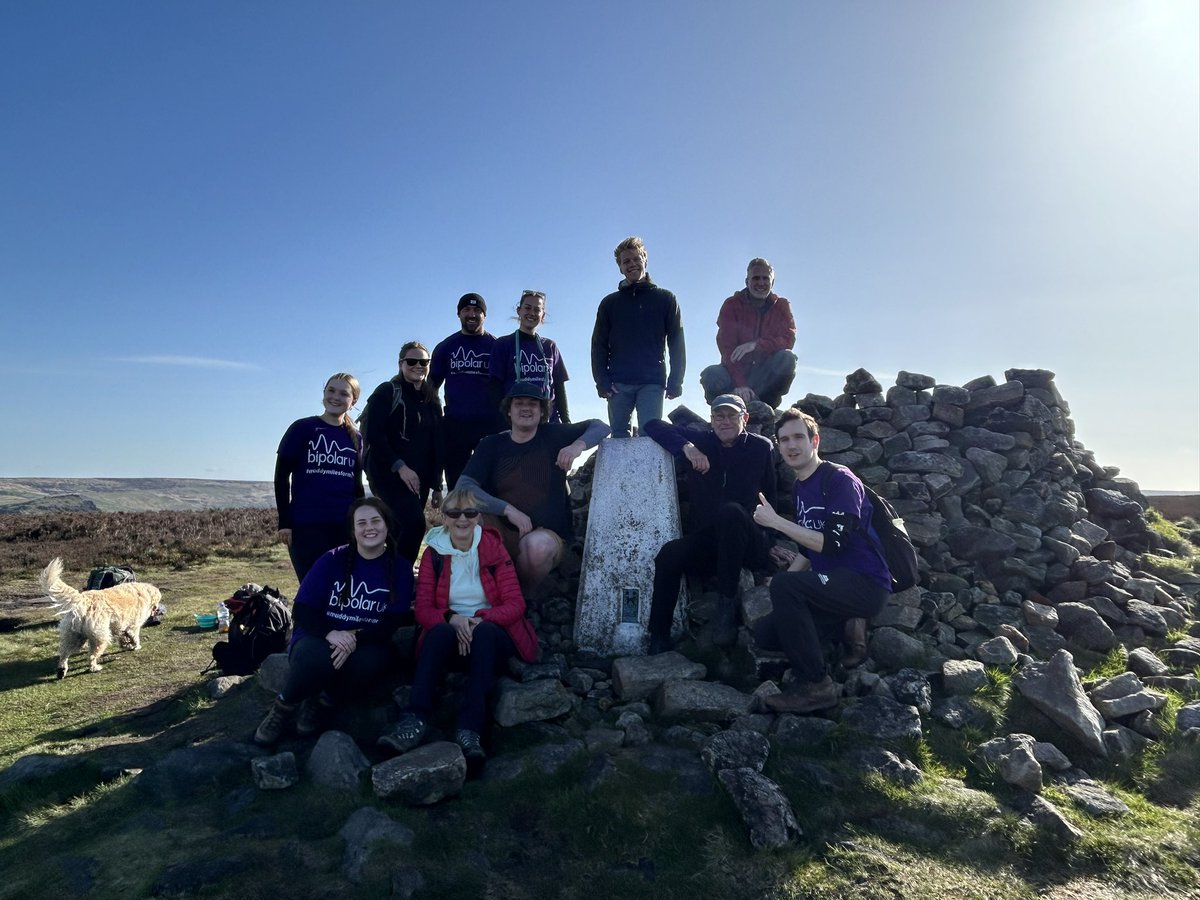 Always an emotional day for #muddymilesformegs but also a really good one. We were blessed by the weather on our Saddleworth 5 Trigs hike, with Megs obviously shining down on us ❤️❤️ @BipolarUK @runningpunks @VeganRunnersUK 
justgiving.com/fundraising/Mu… #bipolar #bipolarawareness