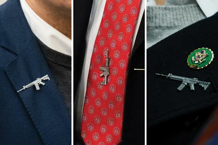 To anyone who is offended by Ukraine flags being waved in Congress, I’m old enough to remember when Republicans wore AR-15 pins. Just after another mass shooting in a school…