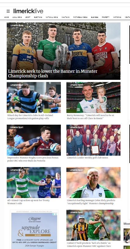 💻 Whether you're heading to Cusack Park or watching on TV, buckets of great pre-match reading on @LimerickCLG mammoth @MunsterGAA SHC clash v Clare today on @Limerick_Leader ⤵️ #LLSport @LimkLeaderSport #MunsterSHC 🏟️