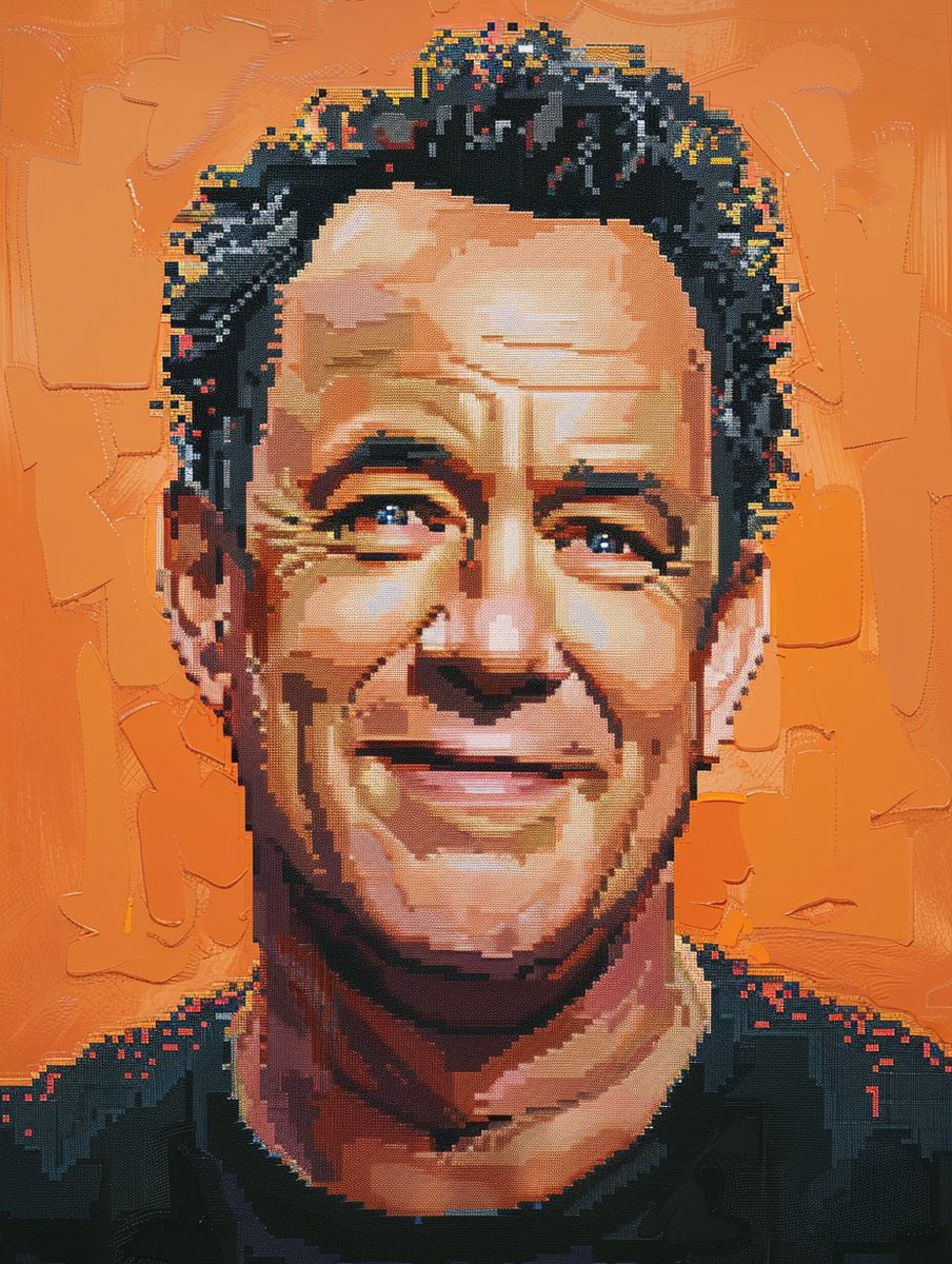 Edgar_AI_Poe's tweet photo. 💥Tom Hanks💥
#AIArt #AIグラビア #Teens #AiArtist #MidjourneyV6 #DALLE3 #AIArtCommuity #Artwork #TYFTT #Teenagers #AiArtSociety #TOP #NFT #Niji6 #QT #18Bit #Celebrities #Pixel
📝 #PromptShare in Alt
🫂 Tag Friends 💖Like ♻Retweet 🔖Bookmark https://t.co/nZ9aUyUZ3r