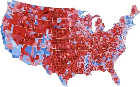 The counties Biden won in 2020 account for 70% of the GDP of the US. The counties that went for Trump are the biggest drain on the economy but tout themselves as being rugged individualists while practicing what amounts to socialism.