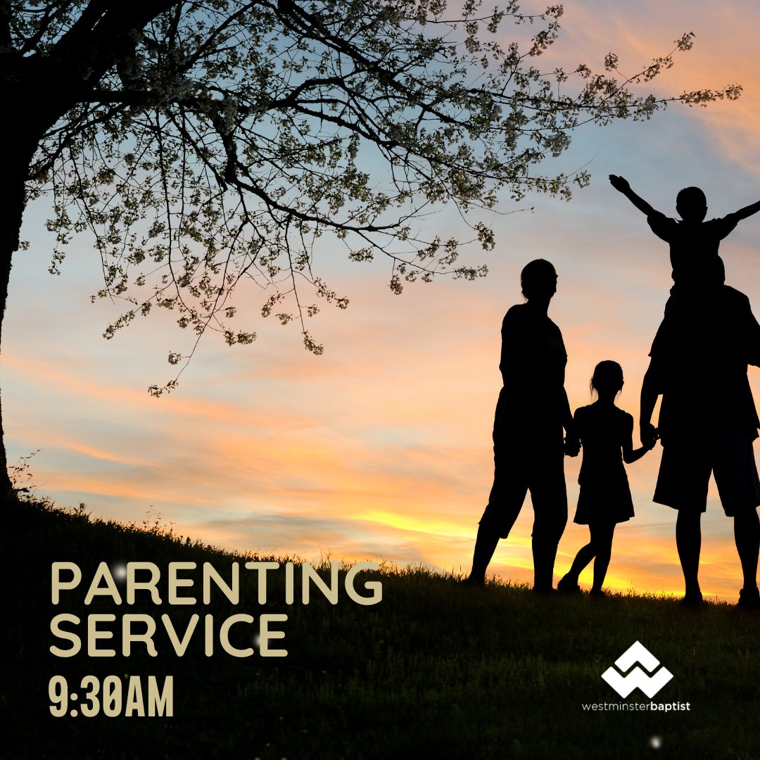 Join us online or in person! 🤝 Parenting Service at 9:30am. #westminsterbaptistchurch #discoverwbc #gathergrowgo #carrollcountymd #westminster #westminstermd #makingdisciples #allarewelcome #biblicalparenting #familyministry