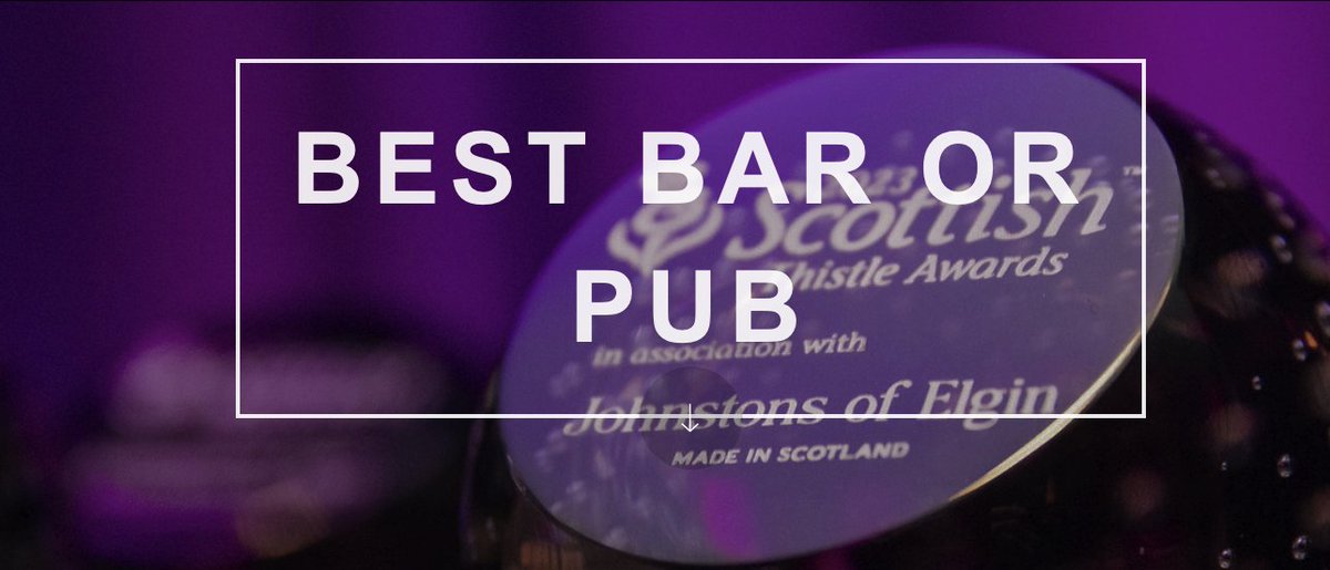 Heads up! Entries for this years Best Pub or Bar at the Thistle Awards closes on 28 April. #ThistleAwards #scottishhospitality visitscotland.eventsair.com/scottishthistl…