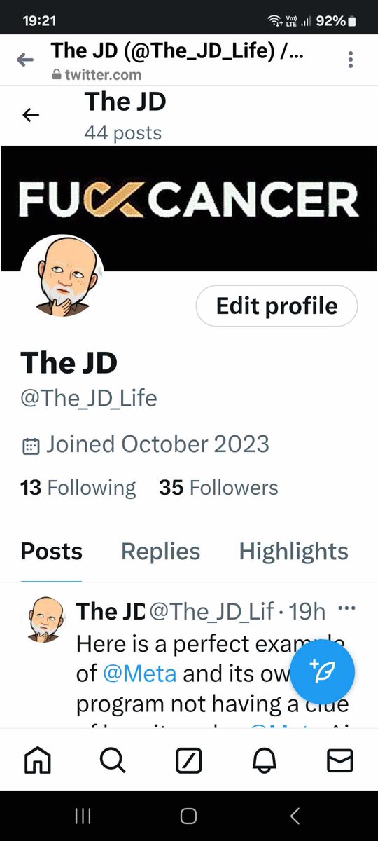 The_JD_Life's tweet photo. @X
just changed my pw, still no access to my details, can't log in on mobile with all correct details. Seriously, it shouldn't be this hard for your platforms to recognise people. Ai might be taking over, but @X and @elonmusk won't be when they can't do the simplest things. https://t.co/PpK3nvb84M
