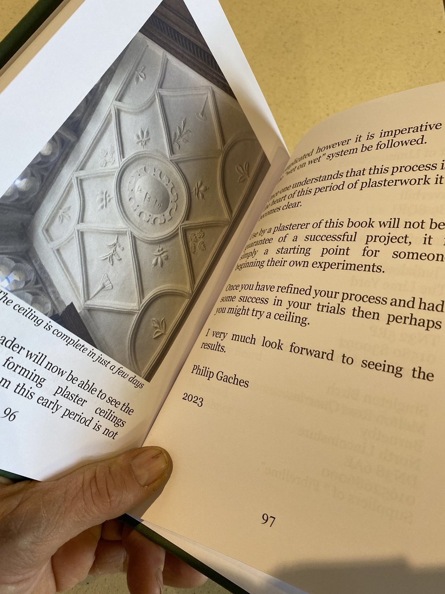 Delighted to say sales of my book are still strong. It is the first and only “ how to guide” to Elizabethan and Jacobean plasterwork containing step by step instructions, mixes to use and all of the tools you need to create beautiful plasterwork. Books available via our website.