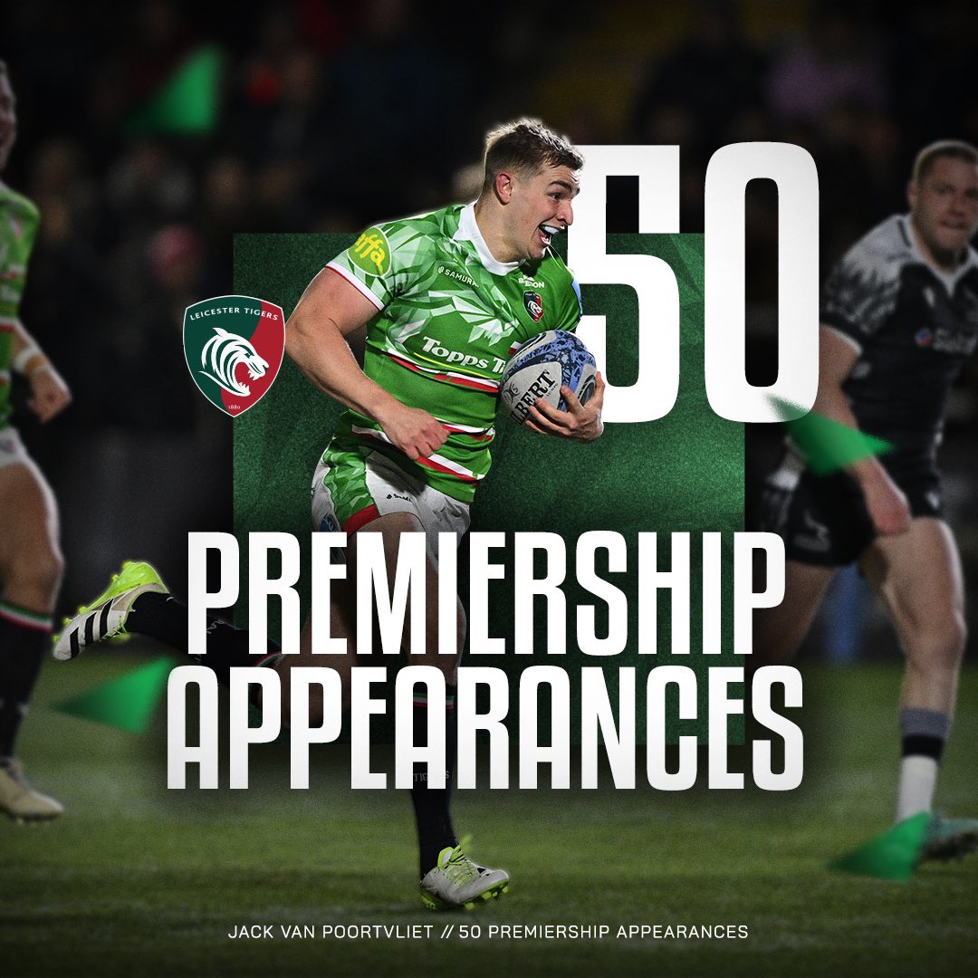 5️⃣0️⃣ Premiership appearances for our @PoortvlietJack 👏 #COYT 🐯