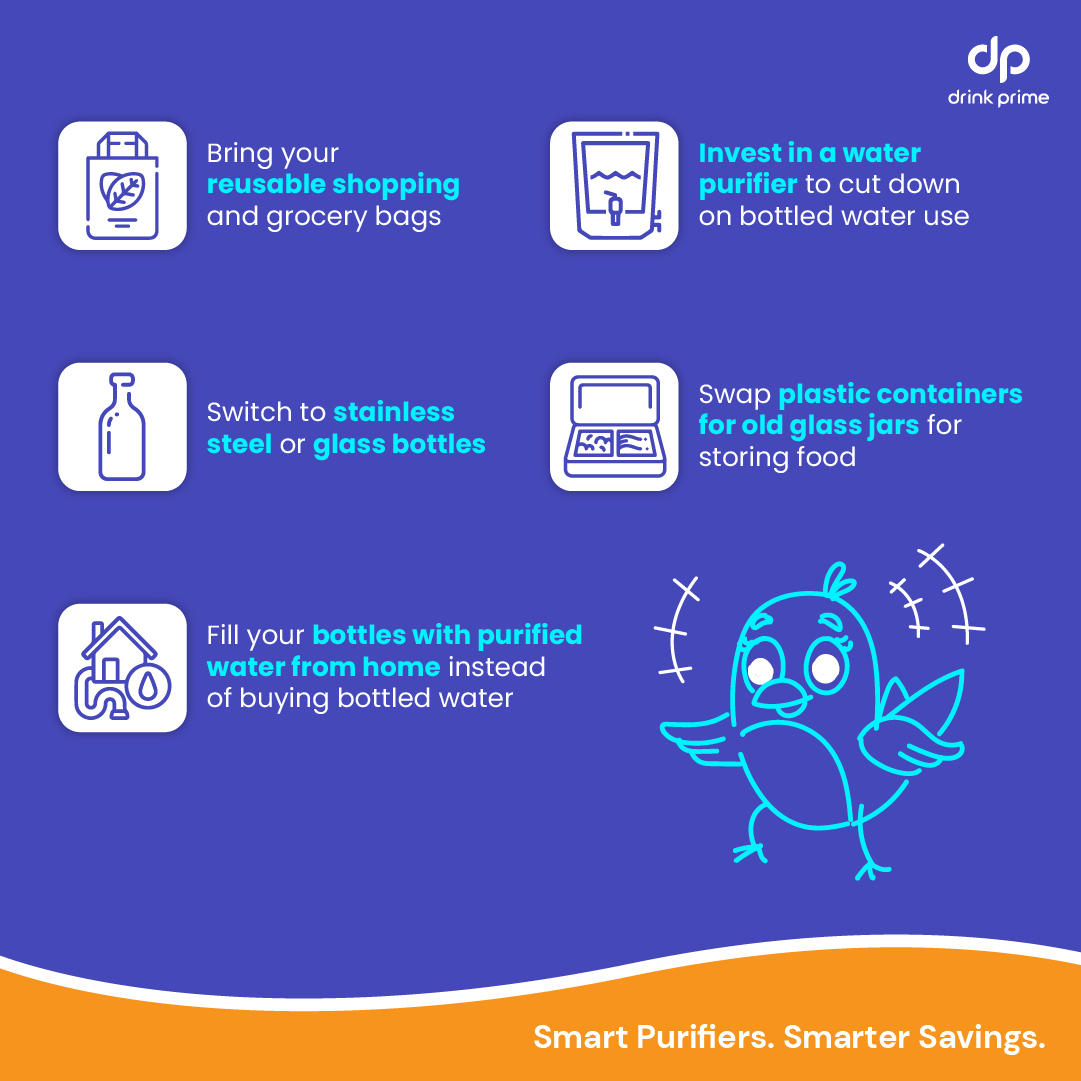 Paw prints or Plastic footprints?🐾 It’s time to make the choice and take responsible decisions to co-exist on Earth. Here are few easy steps to reduce plastic waste! #EarthDaywithDrinkPrime #plasticpollution #EarthDay #EarthDay2024 #Plastic #Earth #WorldEarthDay