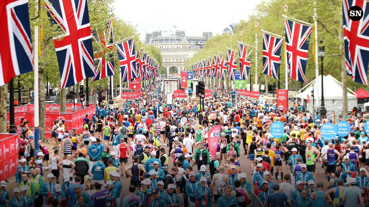 Good luck to all those running today. Amazing 26.2 miles representing so many individual stories and journeys