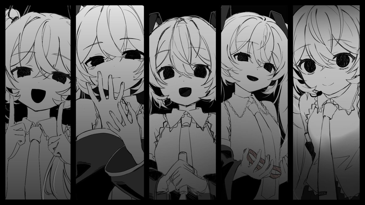 black
 #初音ミク