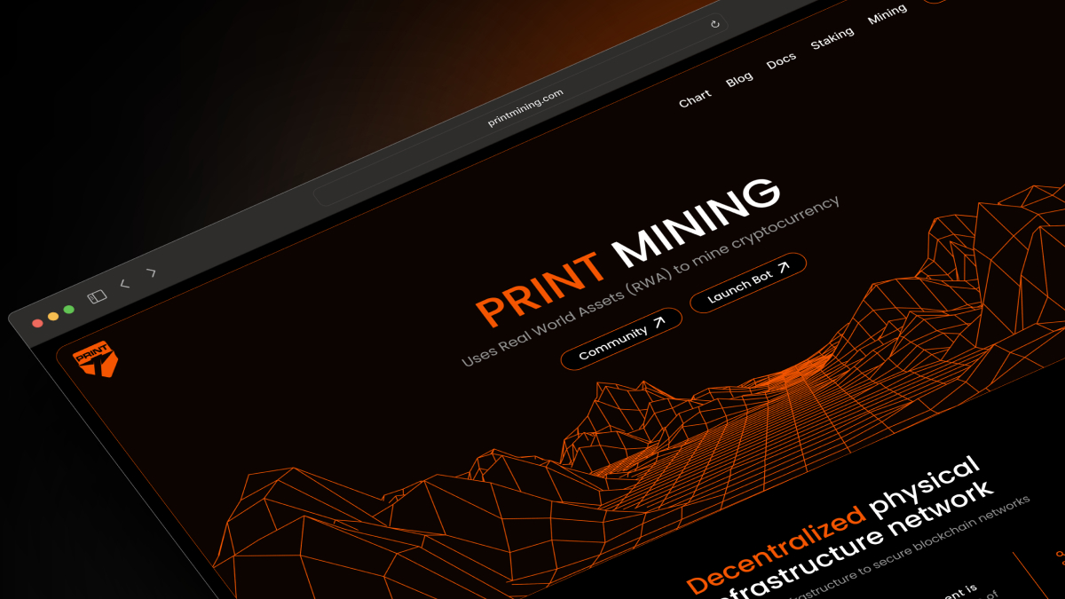 "Real world assets used for mining crypto"

That is what we do at Print Mining. Through the use of CPU Miners, we mine crypto rewards for you to earn through staking $PRINT !

Find out more on our website: 
printmining.com

#RWA