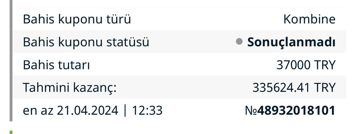 PAZAR  KUPONU HAZIR HEPSİ ANALİZLİ  💪

9 ORAN  335.000  🖖

YORUM , RT , FAV YAPANLAR FAYDALANACAK 

KİLİTİ AÇMAK İÇİN +300 ❤️

TELEGRAM ; t.me/Santitipss