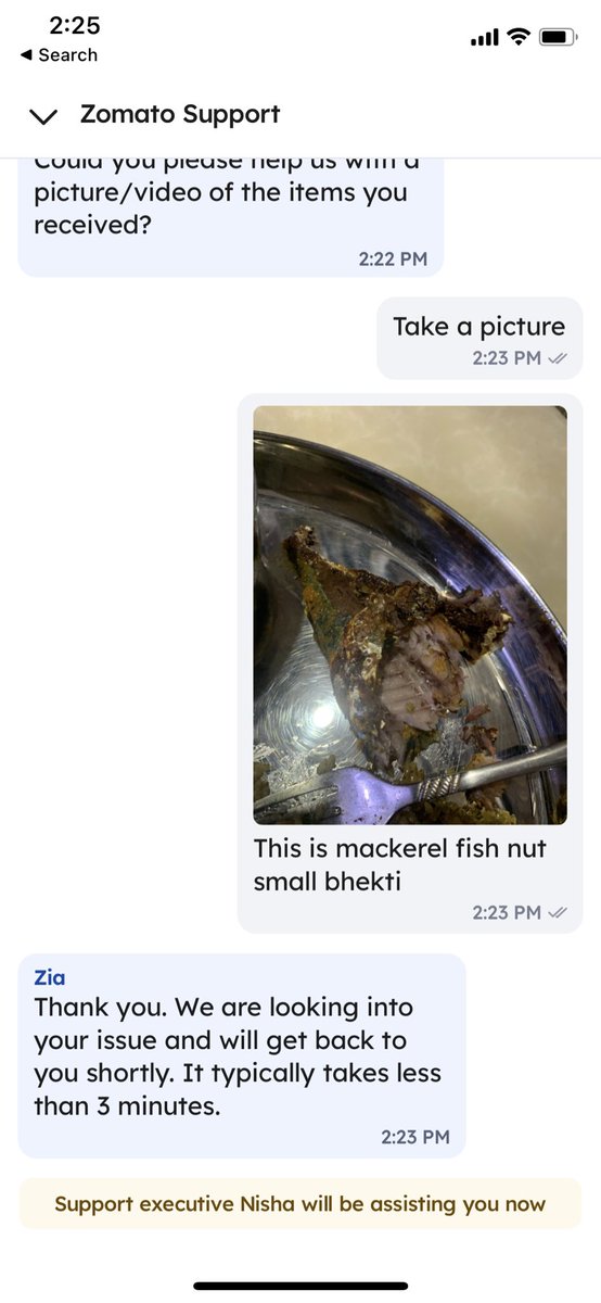 CEOSubhabrata's tweet photo. I ordered Fish Tawa Fry (Small Bhetki) but received #mackerel instead. I'm reporting this misinformation to #Zomato customer care, and they asked for a proper #video, so I'm uploading one along with other info! 

@zomatocare #Bengal #Abdul #Amul #Gurugram @deepigoyal @zomato https://t.co/9ZVpDdAVNi
