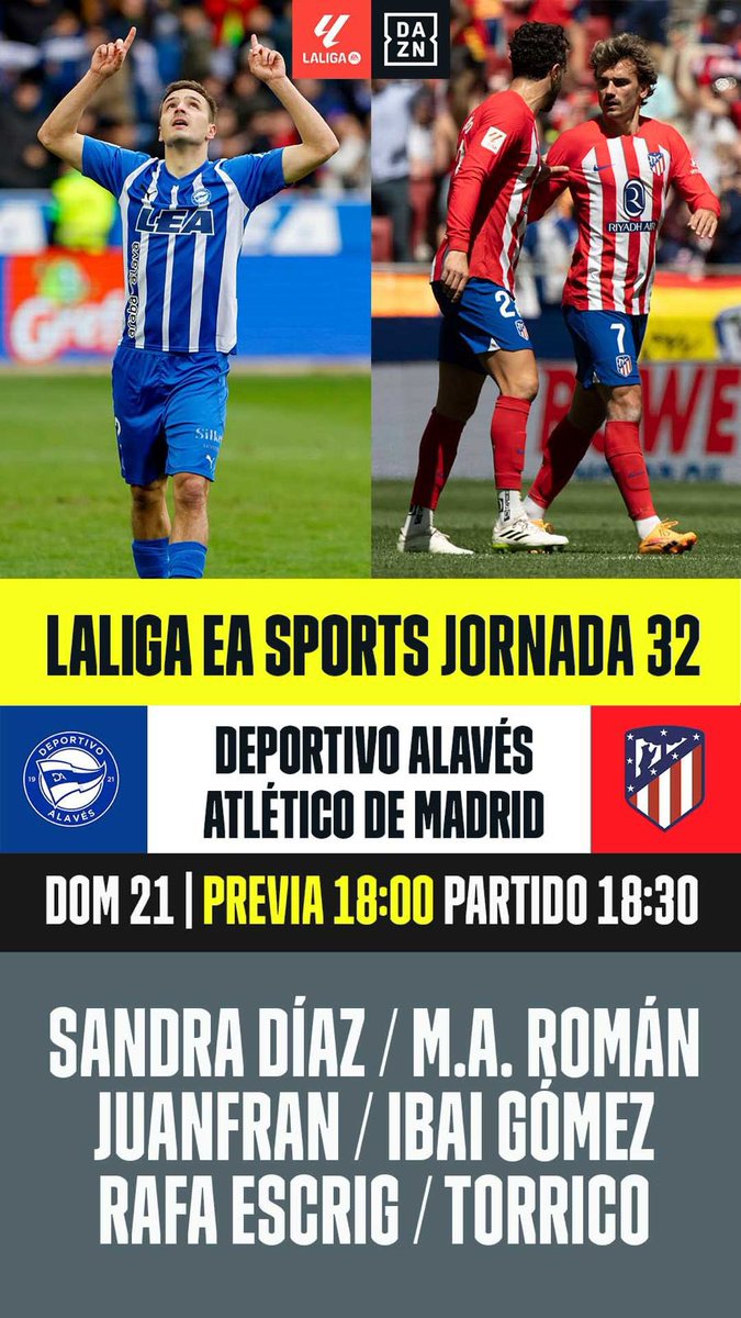 Nos vemos a las 18h en @DAZN_ES