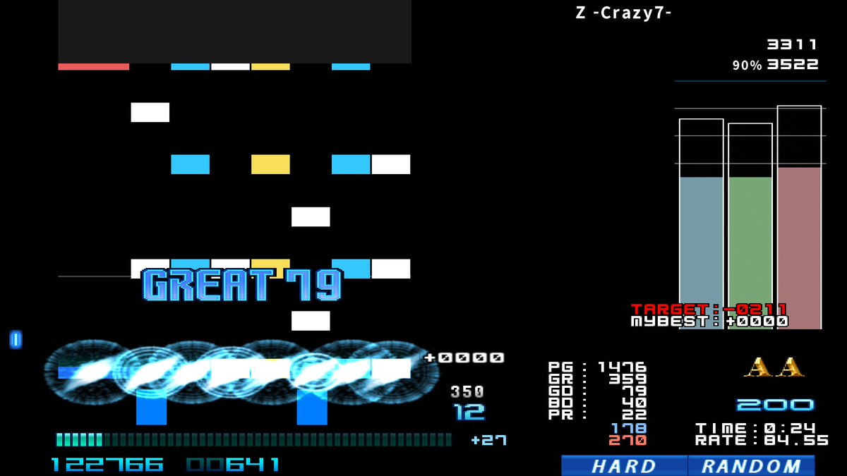 sou__bm's tweet photo. LR2プレイスキン配布
REMI-S (hachimi)

SD/HD/FHD対応
1P,2P,G-Battle対応

・レーン等幅
・4番色変更可能
・グラフ背景/フィニッシュカバー表示
・キービーム長さ切り替え
・FAST/SLOW対応
・HIDDEN搭載
・描画制限(DARK1)時のグラフライン表示
その他色々
謎機能付き

DL:
https://t.co/ElcWoBwdLU https://t.co/8LsB3cx8w4