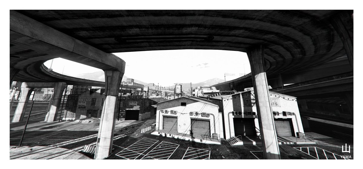 •Under The Circular Bridge 

#Yama山
#Circular #Bridge #Circle #Underground #LosSantos #Urban #BW #Suburban #Street #Poster
#VirtualPhotography #Photography #StreetPhotography #GrandTheftAutoV #GTAV #GTAOnline #RockstarGames