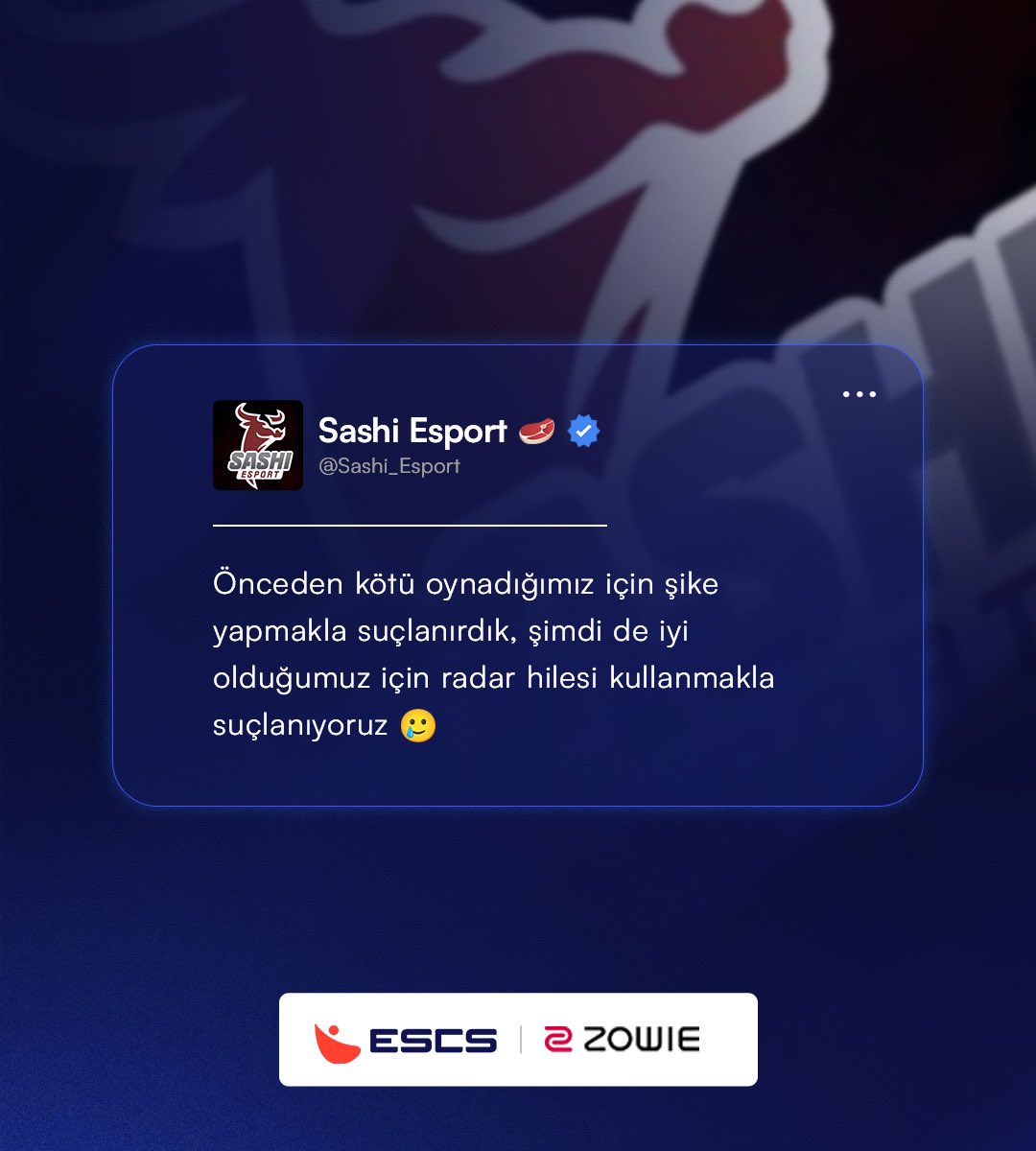 🤔 Hile ile suçlanan Sashi Esports’un Cloud9 maçı sonrası paylaşımı dikkat çekti.
