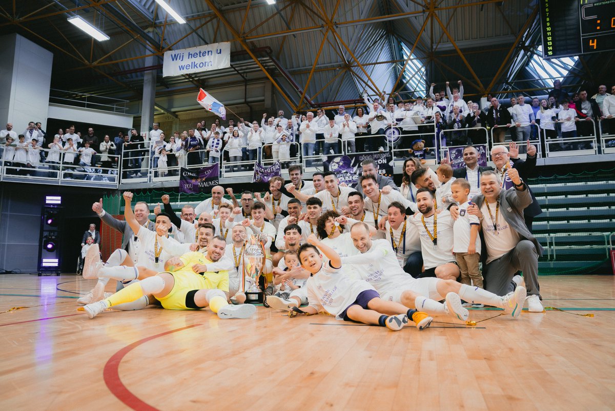 rscafutsal's tweet photo. What a team. 💜🏆 https://t.co/m2gDd4n9GE