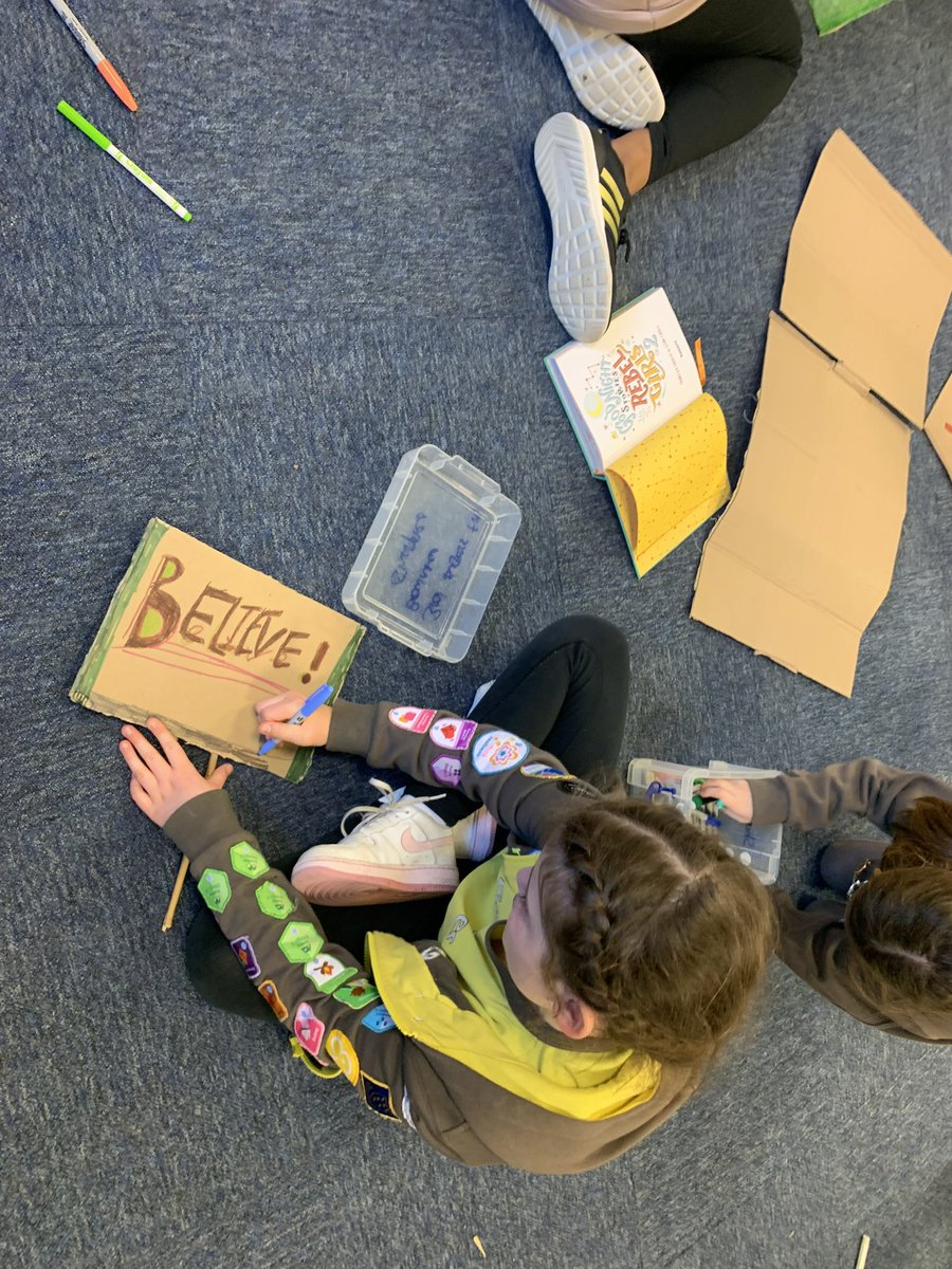 An empowering start to a new term with our girls - learning all about the Suffragettes and women’s rights then making placards with Sister Suffragette from Mary Poppins on in the background. We felt strong, mighty and ready to take on the world after this! 💪 @Guiding_LaSER