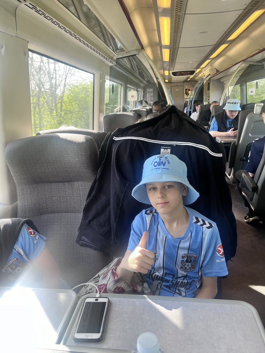 When I was 12 my Dad took me to watch Coventry City play in the FA Cup Semi Final. Off to the FA Cup Semi Final with my 12 year old today… #pusb