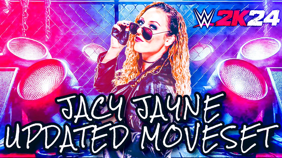 Now up on CC! 

Tags: 
JacyJayne
NXT
WolfpacSets

Note: 
Manhandle Slam 1 is an alt to her Spinebuster. Spinebuster 13 or 19 also works. 

#WWE2K24