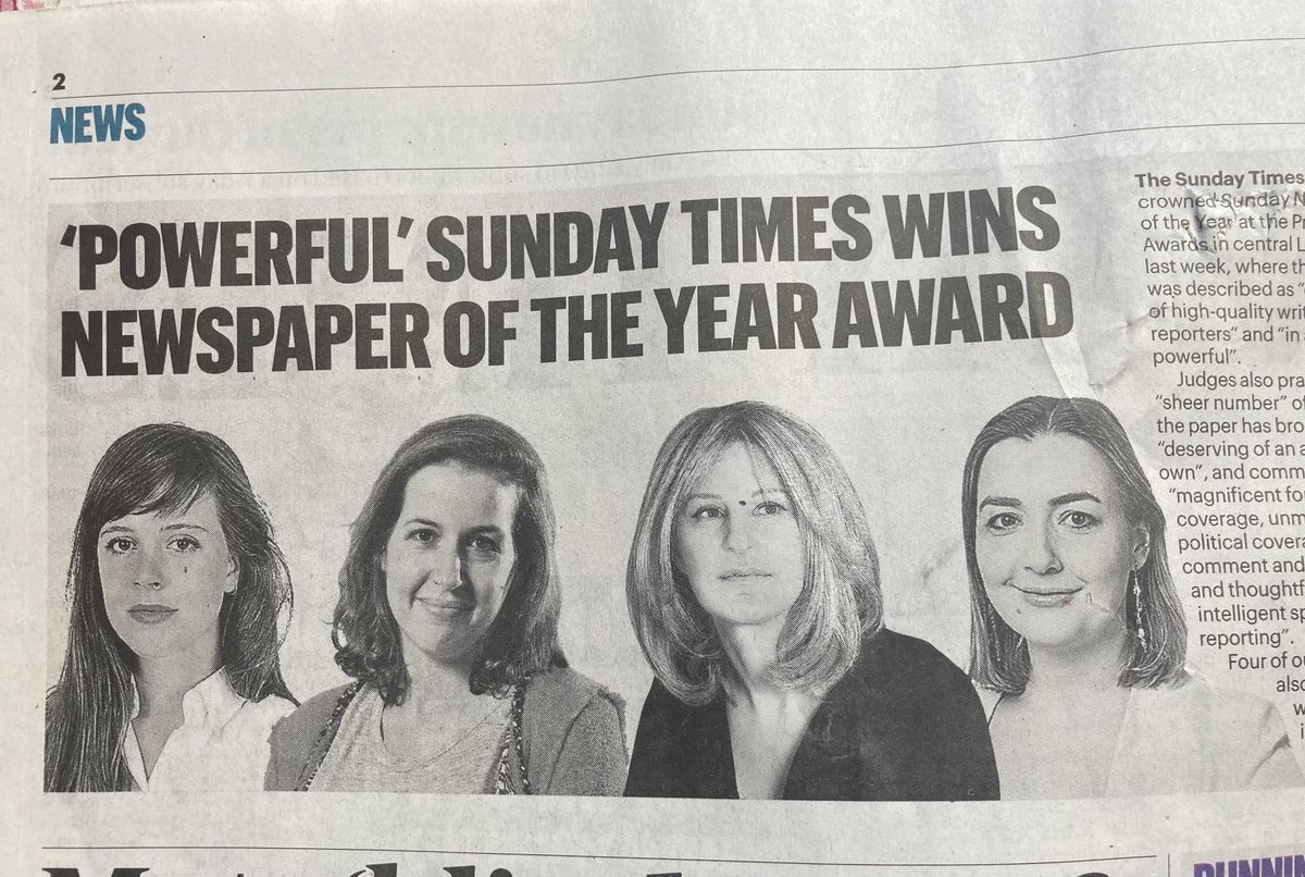 It’s a wonderful day on which I have to put together a p2 puff for our ⁦@PressAwardsuk⁩ wins and they’re all FABULOUS WOMEN. 💪 ⁦@DeccaJourno⁩ ⁦@HadleyFreeman⁩ ⁦@RosamundUrwin⁩ ⁦@louiseelisabet⁩