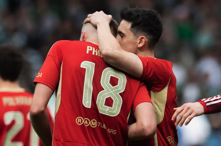 Record_Sport's tweet photo. Killian Phillips spared Celtic penalty shootout pain blame as Aberdeen stars rally around crestfallen spot kick sinner

https://t.co/Uo5GnN7508 https://t.co/biSq3VgEyw