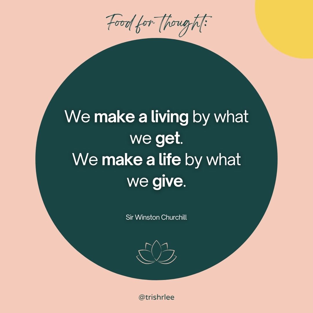 When we’re GIVERS instead of takers, we chuck the crippling #mindset that questions “What can I get?”. Instead, it empowers us to seek ways by which we can add #VALUE to the lives of others around us🌻 This is what will give us #purpose & fulfilment in #life. _ #trishlee #quote