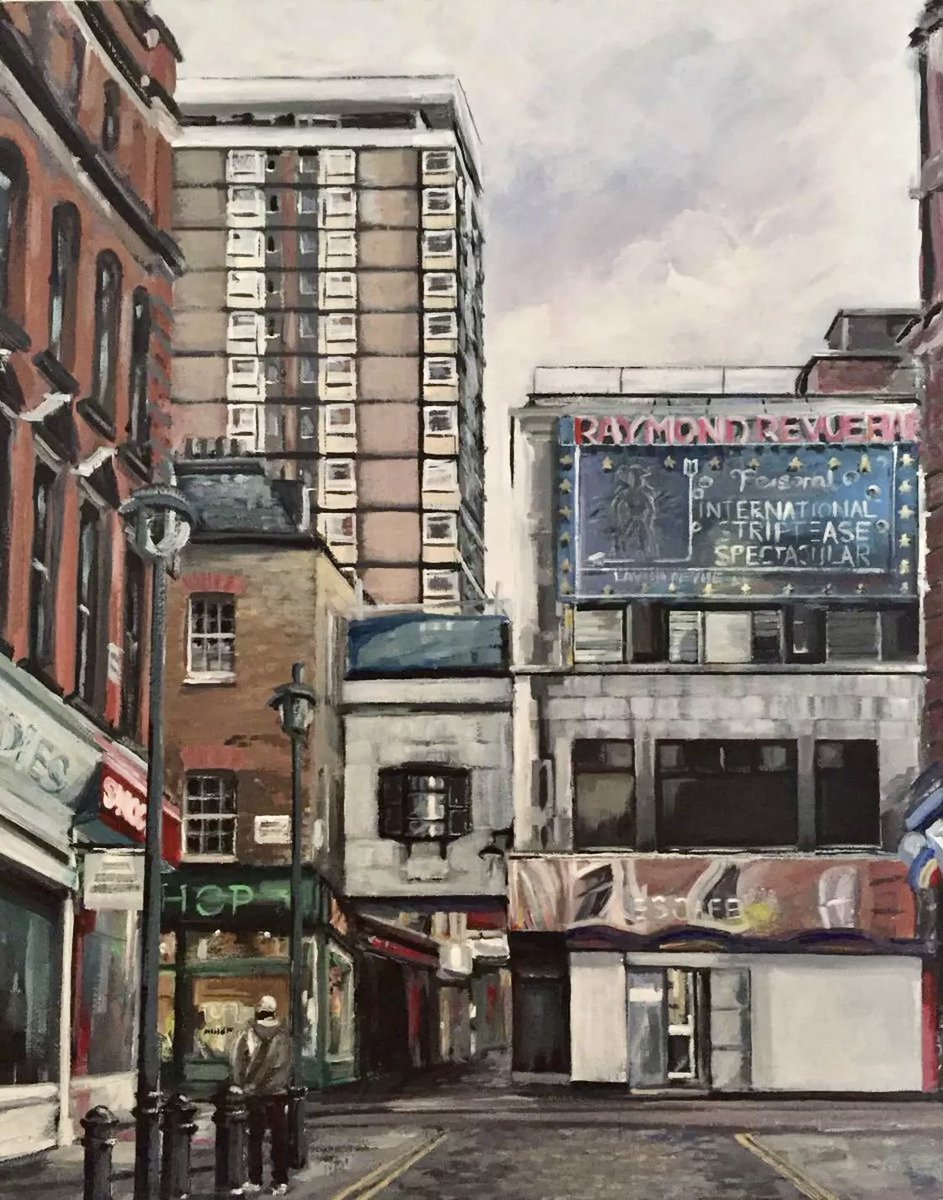 Walkers Court, Soho (Acrylic) by Gavin Bishop