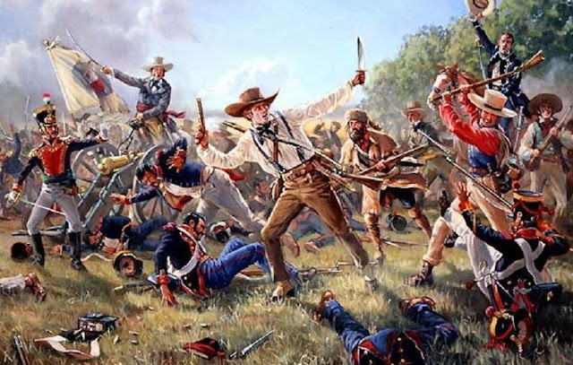 SAN JACINTO April 21 1836 Major General Sam Houston arrived at Gonzales on March 11 hoping to organize an army to fight Santa Anna. That night he heard the account of the Alamo massacre. He realized that his tiny army, half-trained, could not stand up to Santa Anna's in