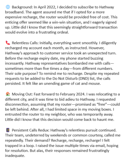 anjaanaprateek's tweet photo. My @HathwayBrdband Experience
Attaching mail subject for fair play.

Re: Dnd violation BANG-GPON-PANATHUR-C300-OLT-1 1343253845 

Attention : avoid hathway for mental peace https://t.co/pWngfTUOcr