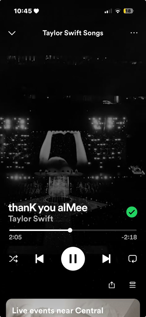 SnowFallTV's tweet photo. @taylornation13 @Spotify thanKyouaIMee https://t.co/E5bHIjJlr5
