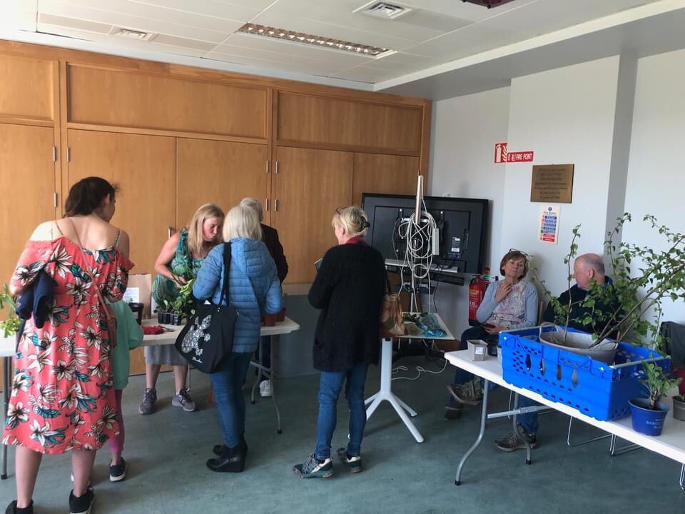 Another amazing afternoon spent yesterday at Blessington Library for our monthly plant swap with @BlessTidyTowns! Over 40 people attended the event with people coming from far and wide, including residents from Lacken, Crosschapel, Kill and Dunlavin. 🧵 1/2