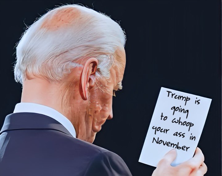 JOE BIDEN 🤡 needs to GO! Trump 🇺🇸 is on track 🗳️ to give Joey a whooping 😁 he won’t soon forget…oh wait…yes he will 😏👊 #FJB