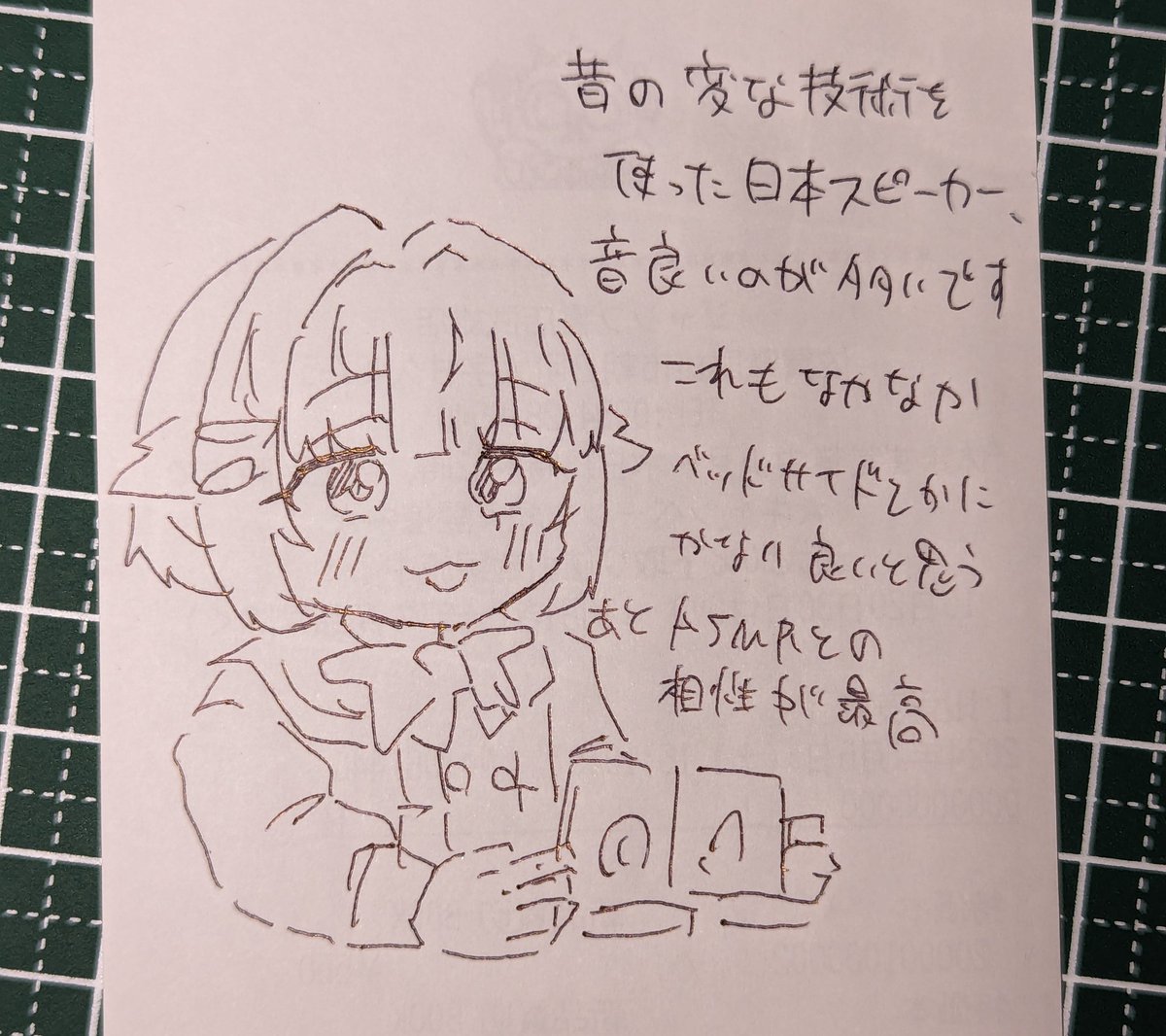富士通 NXT方式フラットパネルスピーカーの裏です。 