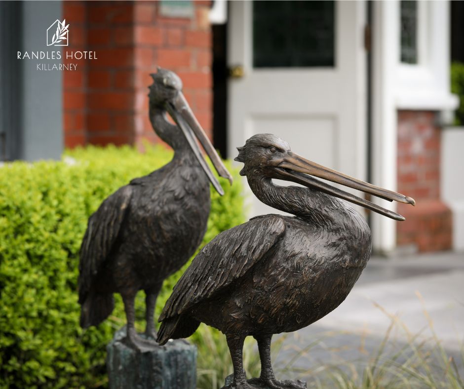 Happy Sunday...what are you up to today?? These two are waiting to welcome you to Randles! #welcome #sunday #frontdoor #originalirishhotels #killarney #luxuryhotel #kerry #luxurylife #randles