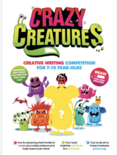 Y6 published writers - winners of the Crazy Creatures Writing Competition proudly with their own copies of the Crazy Creature Collection. #youngwriters