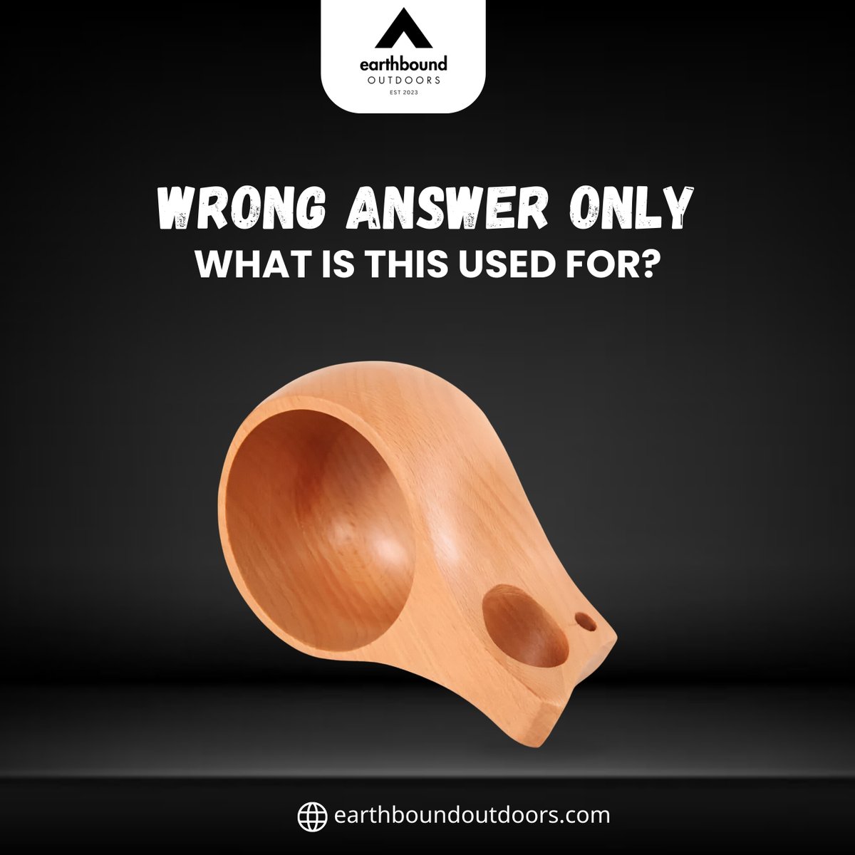 earthboutdoors's tweet image. Elevate your morning coffee ritual with our Bushcraft Wooden Mug 🌲☕ Crafted from elegant beech wood and finished with a touch of olive oil, this mug isn’t just a drink container—it’s a piece of art. #EarthboundOutdoors