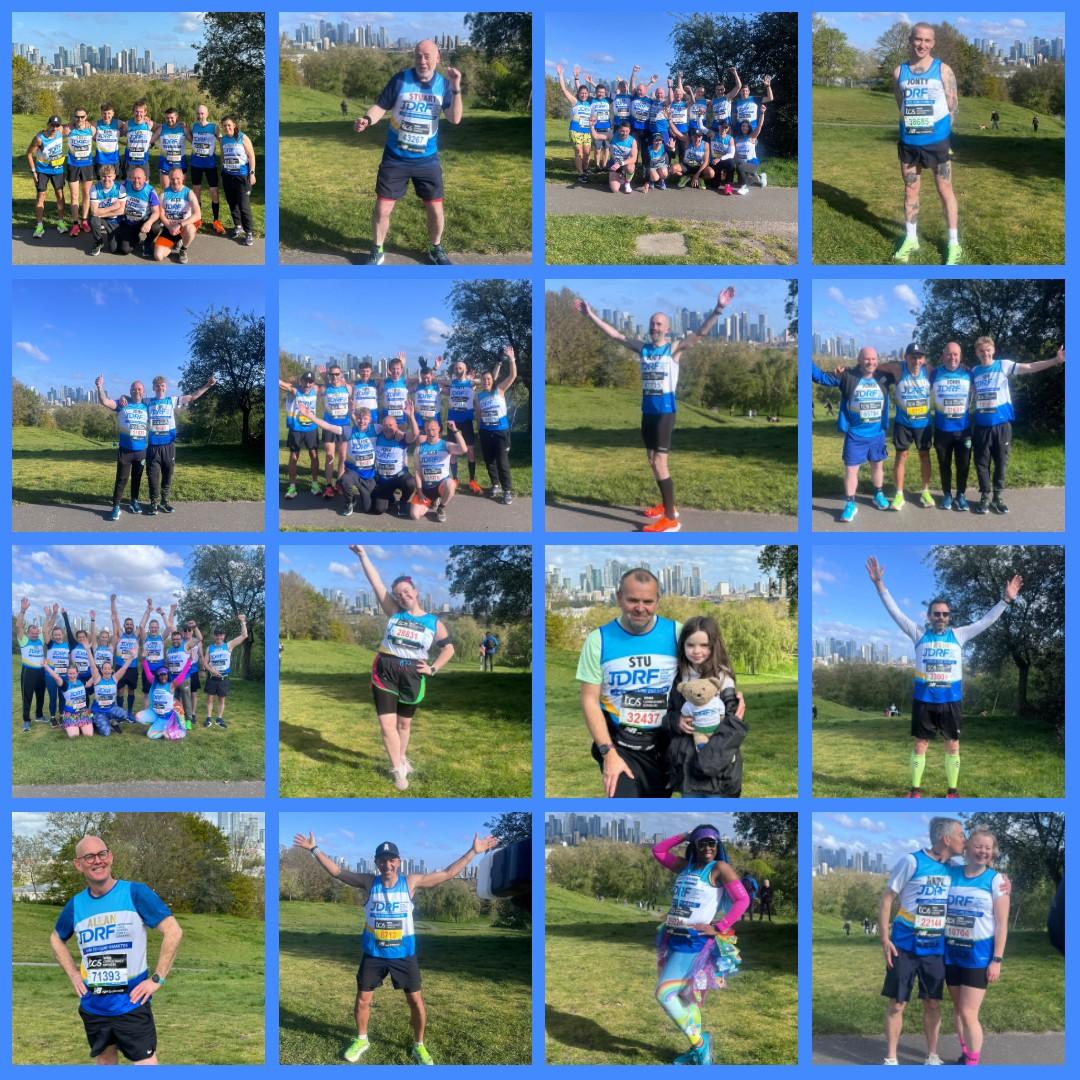 Meet #TeamJDRF!  

These wonderful individuals are collectively raising over £400,000 to support JDRF’s work to improve the lives of people with type 1 diabetes now and in the future 🤩 

You’ll all smash it! See you at the finish line!