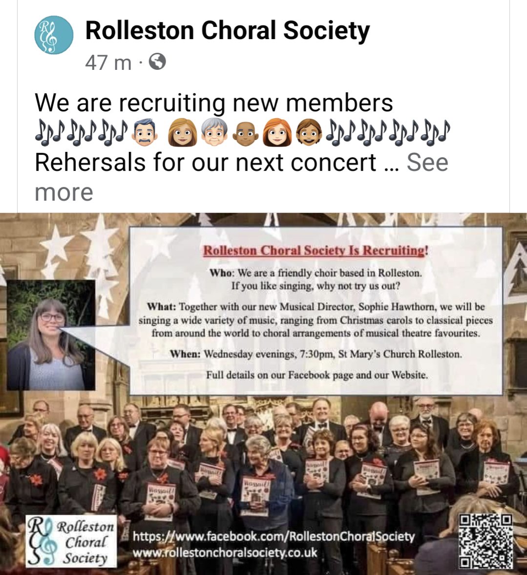 Brilliant concert last night ❤️ if you live in the local area & love singing, come and join us