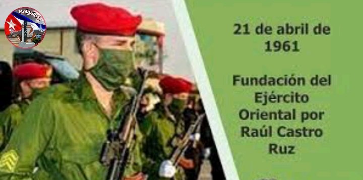 Muchas felicidades envía #Holguinasi a todos los integrantes de nuestro Señor Ejército Oriental en su 63 aniversario. Siempre será un ejército de “Patria o Muerte, VENCEREMOS”. #IzquierdaLatina #PuebloUniformado.